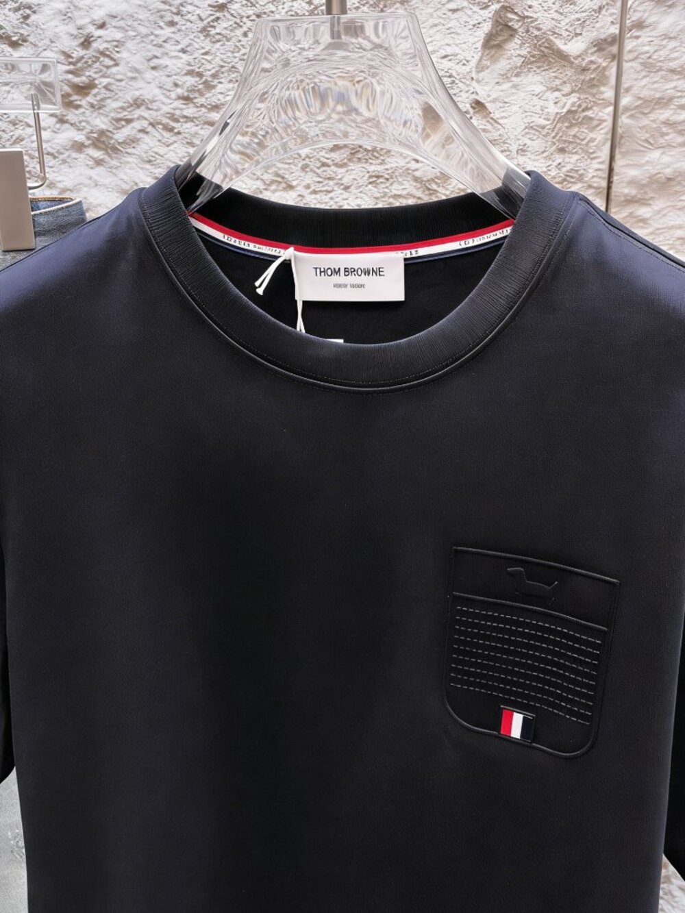 THOM BROWNE Short-Sleeve Crew Neck T-Shirt - Picture 6 of 6